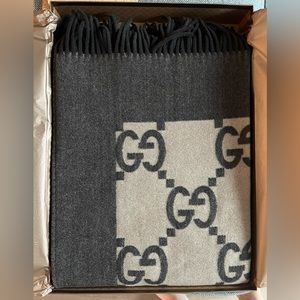 Gucci Wool Throw Blanket